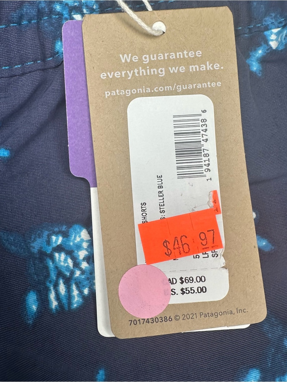 NWT Patagonia Women’s Baggies Shorts 5” Quick Dry Sea Turtle Size M - Picture 10 of 11